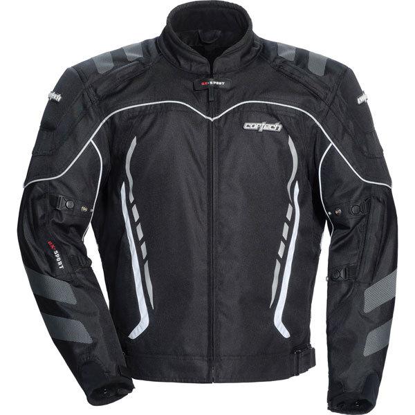 Black/black l cortech gx sport 3 textile jacket