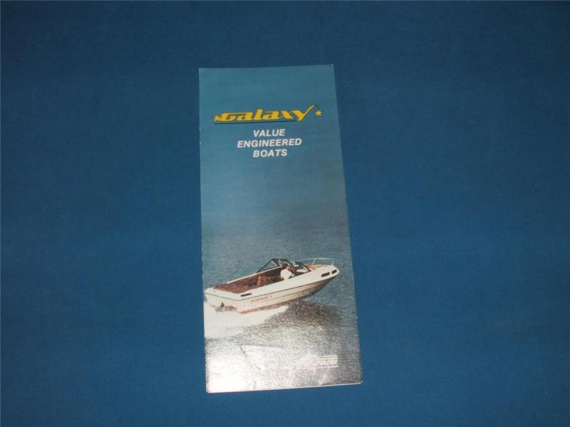 Galaxy boat brochure        vintage boats