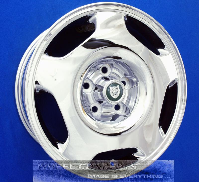 Jaguar xjr sport 17 inch chrome wheels xj r 17" rims 1995-1997 oem set of 4 