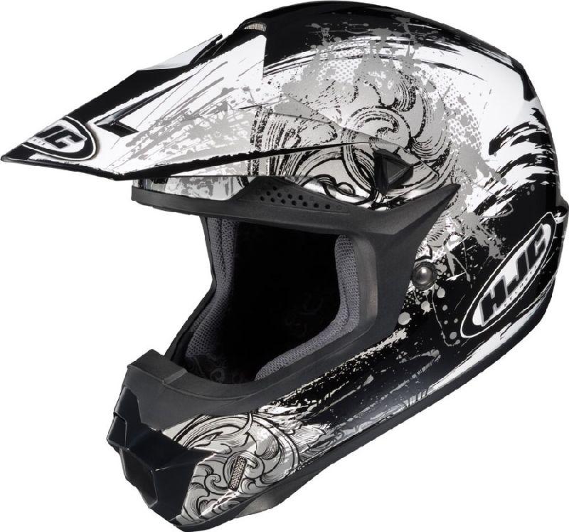 Small sm s / hjc cl-x6 black kozmos dirt bike mx motocross helmet