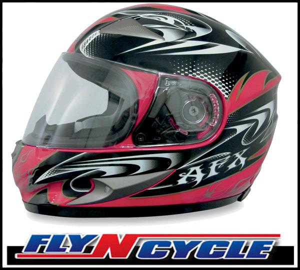Afx fx-90 red w-dare small full face motorcycle helmet dot ece