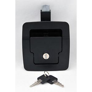 Ap products compartment lock, push button, black 015-246219