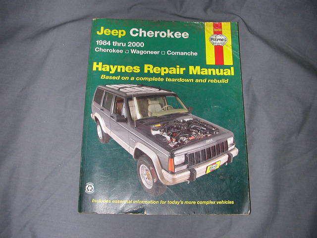 Haynes repair manual - 1984-2000 jeep cherokee / wagoneer / comanche