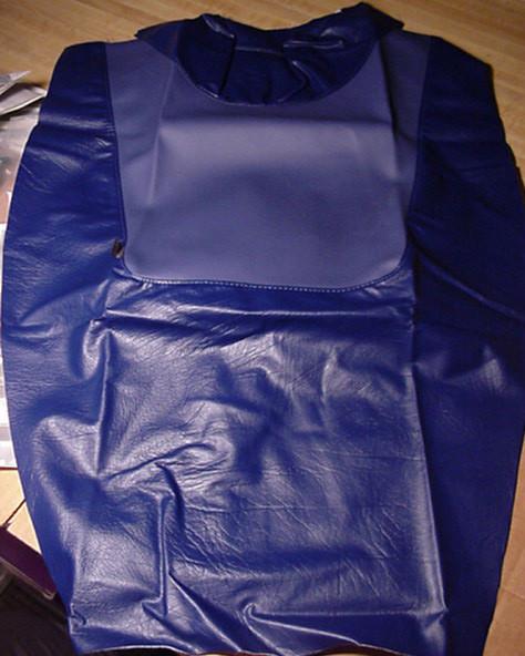 2003 kawasaki ninja 500 seat cover skins & tank bra set blue/blue second look 