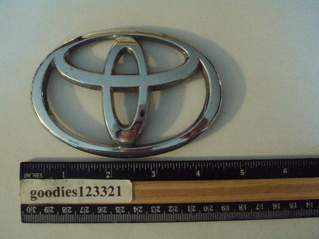 Toyota chrome emblem 4 1/2" x  3"