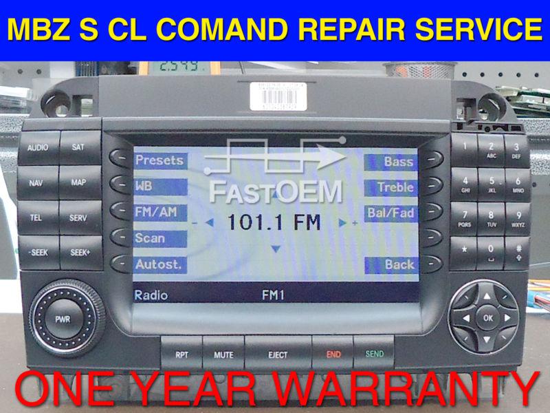 Mercedes benz s cl comand 2004-2006 / head unit repair service: 1 year warranty