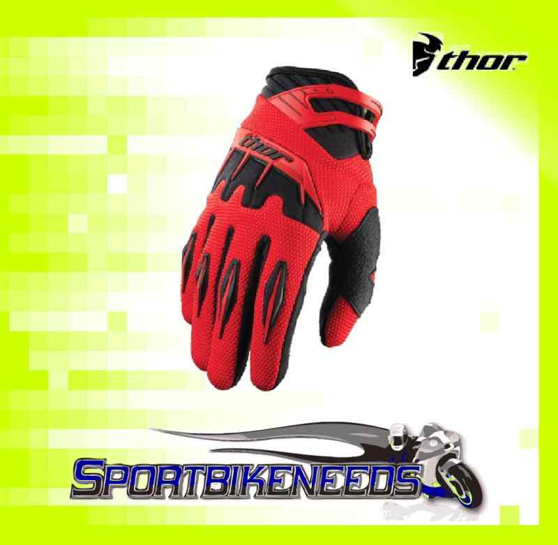 Thor 2012 spectrum gloves red motocross small s sm