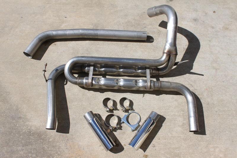 Gmmg chambered stainless exhaust system w/ round tips new
