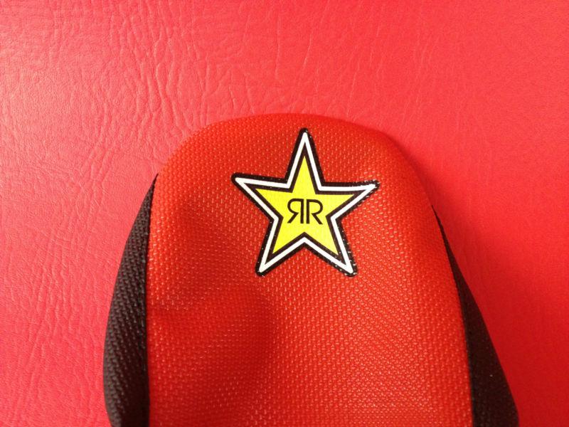 New rockstar cr125 1998-99, cr250 1997-99 red/black seat cover
