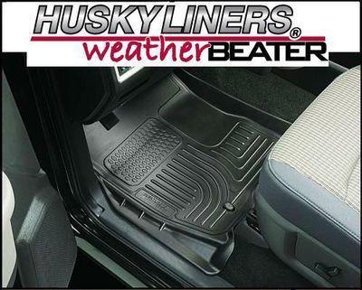 Husky liners black front weatherbeater mats for 02-12 dodge ram regular/quad cab