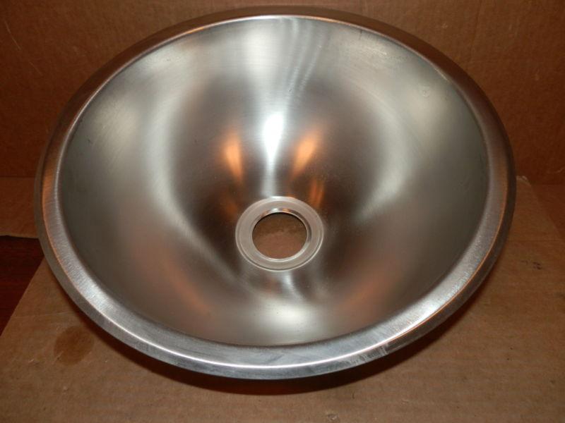 *rv hongs round stainless steel bathroom sink ( new )