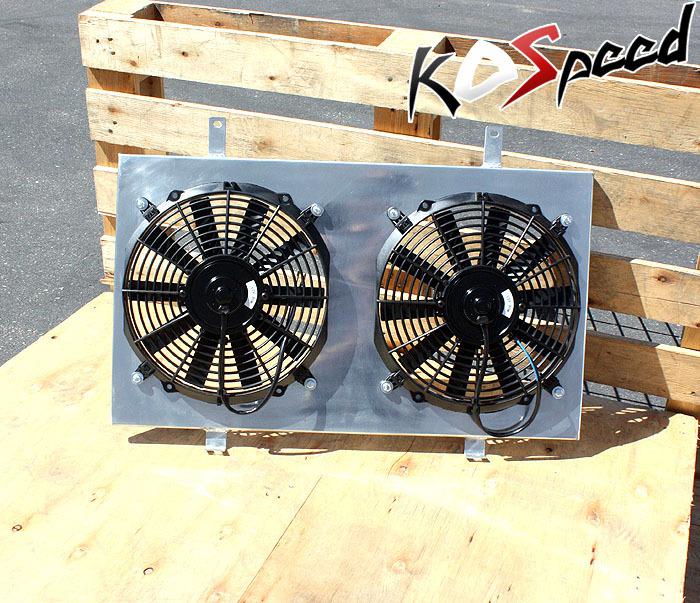 Aluminum racing radiator cooling fan shroud 95-99 nissan maxima infiniti i30 mt