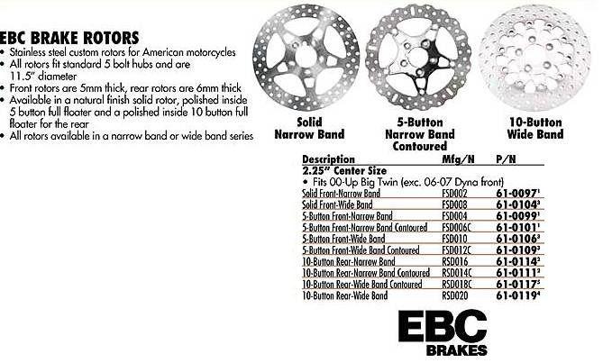 Ebc brake rotors  p/n 61-0106
