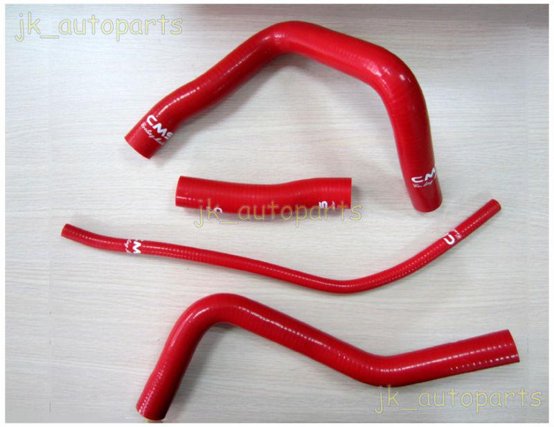 2001-2004 02 03 suzuki gsxr1000 gsx-r1000 silicone radiato red hose kit 