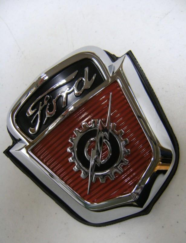1953 1954 1955 1956 ford pickup truck hood front emblem
