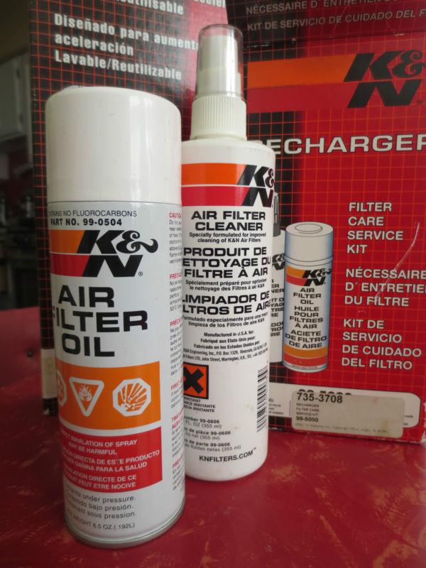 K&n recharger performance air filter service cleaner kit 99-5000