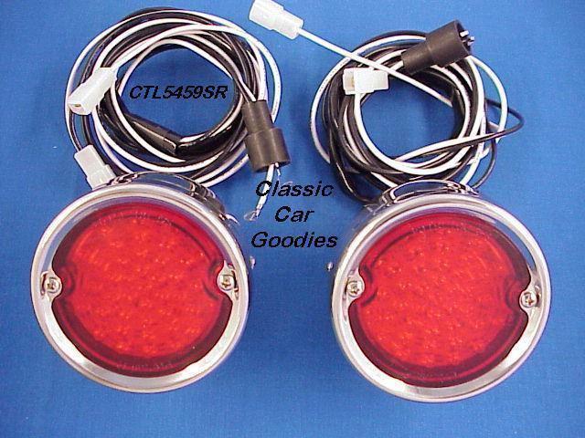 1957-1959 chevy truck stainless led tail lights 1958