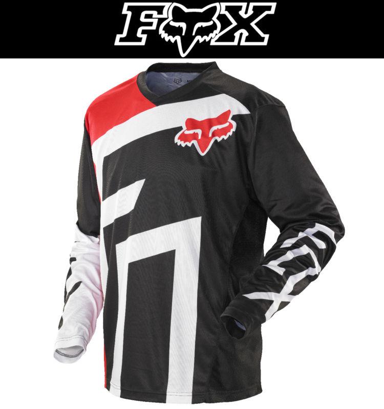 Fox racing nomad capital red black dirt bike jersey motocross mx atv 2014