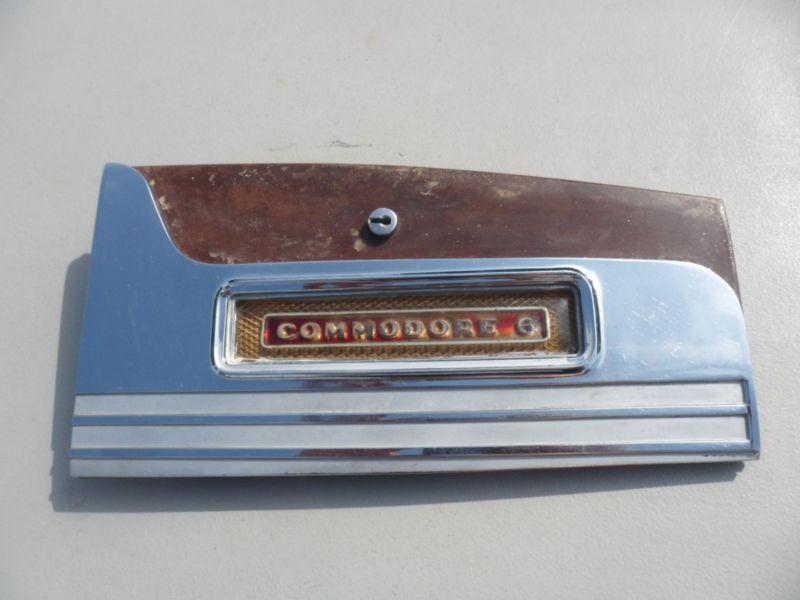 1950 hudson commodore 6 glove box door red emblem
