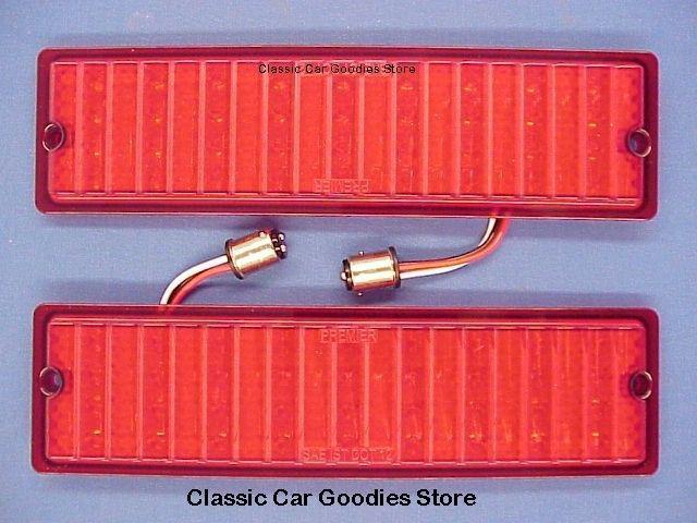 1968-1969 chevy nova led tail light inserts (2) brand new!