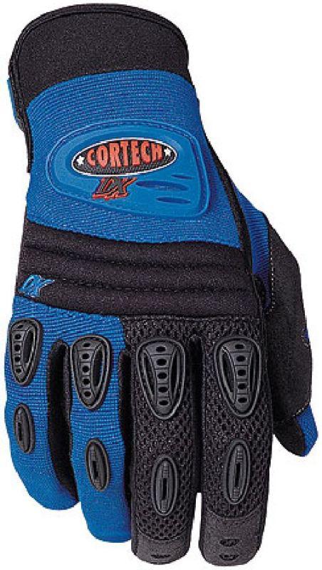 Youth blue cortech dx motorcycle riding glove l large