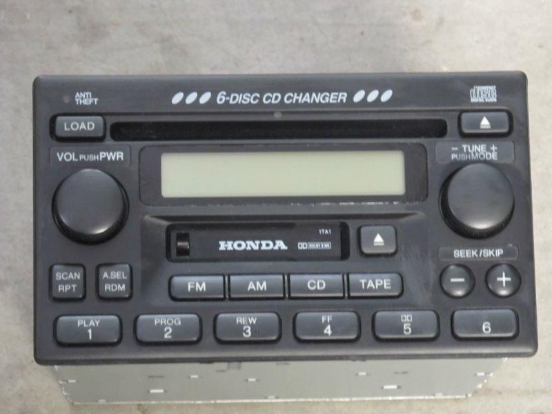 98-02 honda accord odyssey radio 6 cd changer, radio, cassette , 39100-s84-a300 