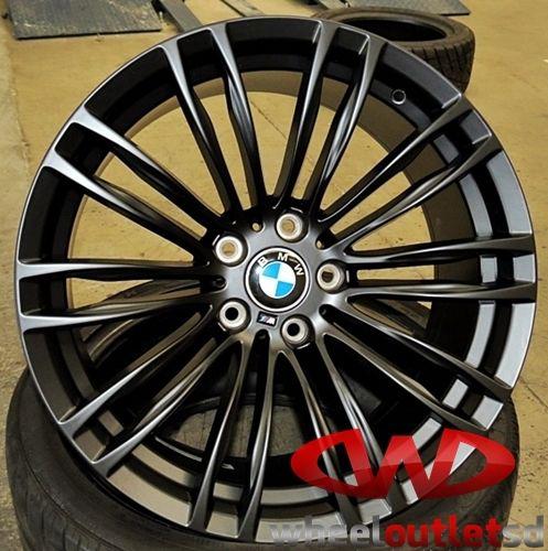 19" satin black bmw 3 series 328 330 335 m3 m5 style sport  wheels w/ tires!  20