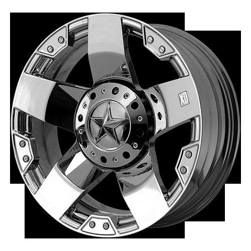 20x8.5" wheels rims xd rockstar chrome 8x170 w/275/55/20 nitto terra grappler 