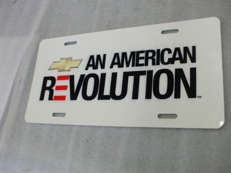 Chevy plastic license plate an american revolution l@@@@@@@@@@@k