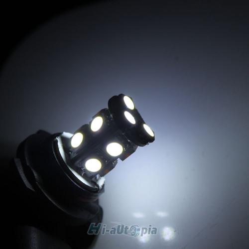 2pcs car xenon white led 9006 13 smd bulbs fog/daytime/headlight light lamp