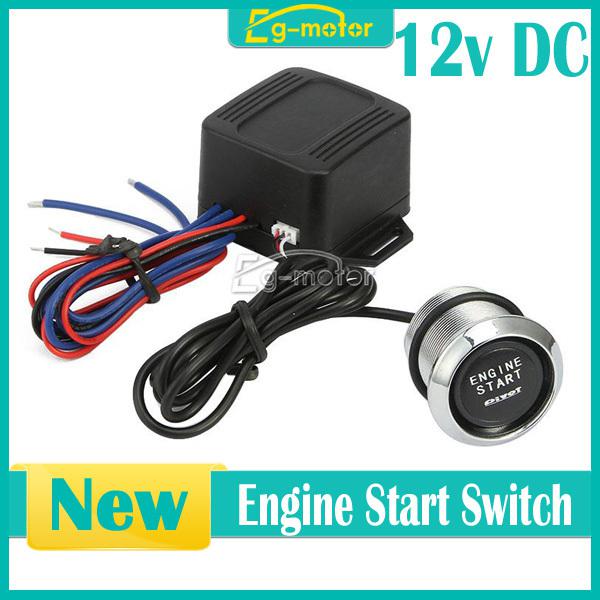 Racing jdm car engine start push button switch ignition starter blue backlight