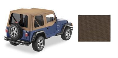 Pavement ends soft top replay complete top polymer cloth dark tan jeep each