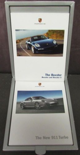 2007 porsche dealer boxed set prestige sales brochure boxster 911 turbo