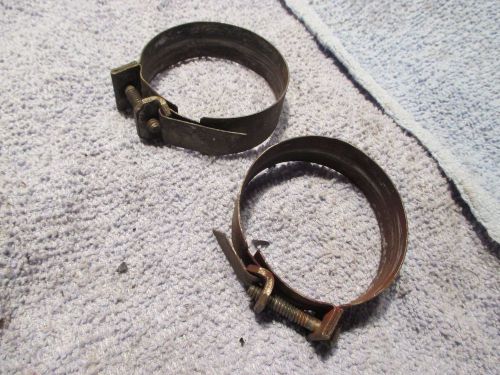 Knucklehead/panhead/harley 45 manifold clamps early oem rare