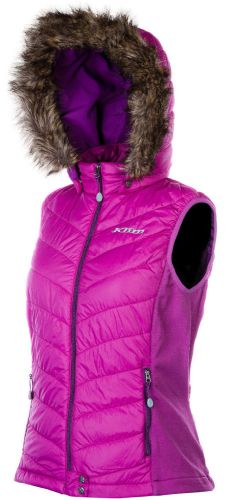 Klim womens clover purple waverly snowmobile mid-layer/casual vest snocross snow