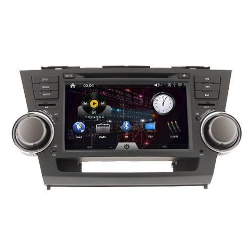 8&#034; in dash car dvd player gps navigation radio for toyota highlander 2008-2012