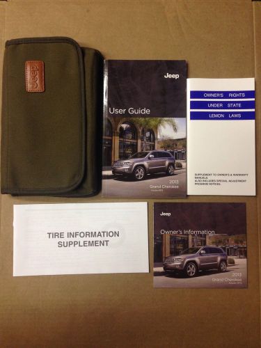 2013 jeep grand cherokee user guide with case and dvd