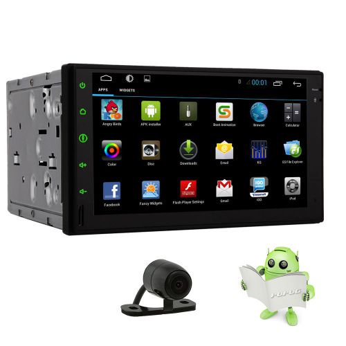 Quad-core car radio android 4.4 gpsc no dvd audio aux-in stereo wifi rear camera