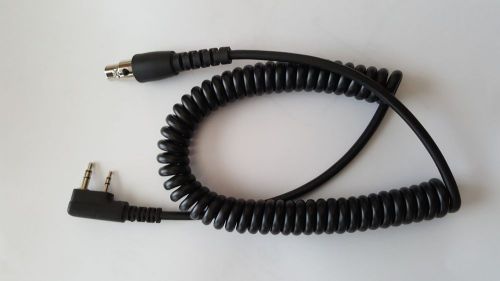 Headset coiled cord 2 pin baofeng kelvar reinforced racing radios electronics