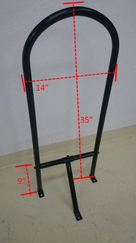 Grab bar rail for jon boats stand up adjustable powdercoated lightweight