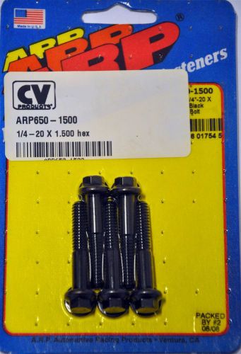 Arp 650-1500 standard chromoly bolt 5 pack 1/4-20 dia x 1.500 l 5/16 wrench hex