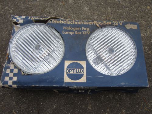 Vintage optilux fog driving light set ford mgb triumph mercedes bmw vw porsche