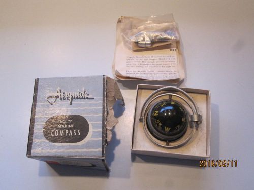 Vintage airguide boat compass no. 77 with binnacle