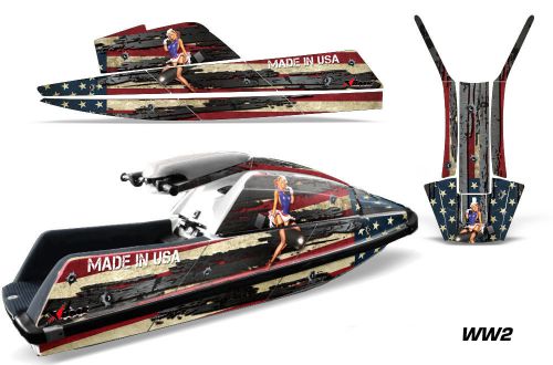 Amr racing jet ski wrap for yamaha super jet square graphic kit all years ww2
