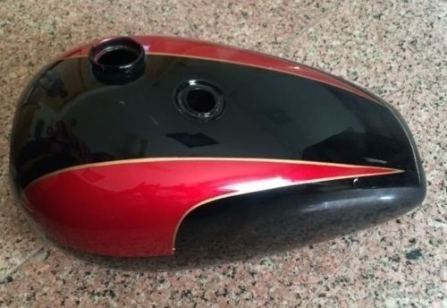 New triumph t140 black and red painted oil in frame gas petrol tank