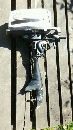 Vtg jcpenney  7.5 hp outboard boat motor for parts or restore