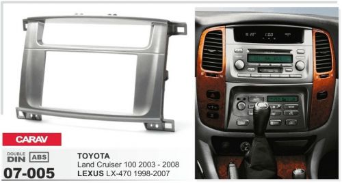 Carav 07-005 2din car radio dash kit panel for lexus lx-470 02-07, toyota lc100
