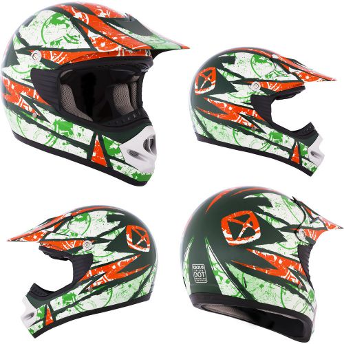 Mx helmet ckx tx-218 flaky green 2xlarge motocross off road dirt bike