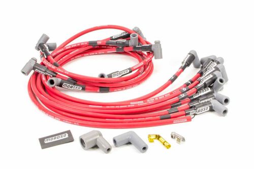 Moroso ultra 40 spark plug wire set spiral core 8.65 mm red sbc p/n 73686