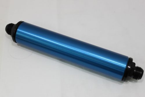 Billet alcohol fuel filter 11&#034; long -8an and -10 an available-   70 micron